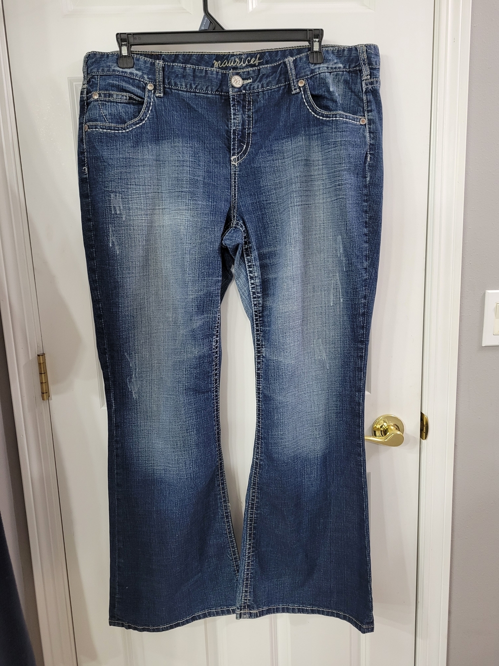 Maurices Women's Dark Wash Bootcut Jeans - Blue